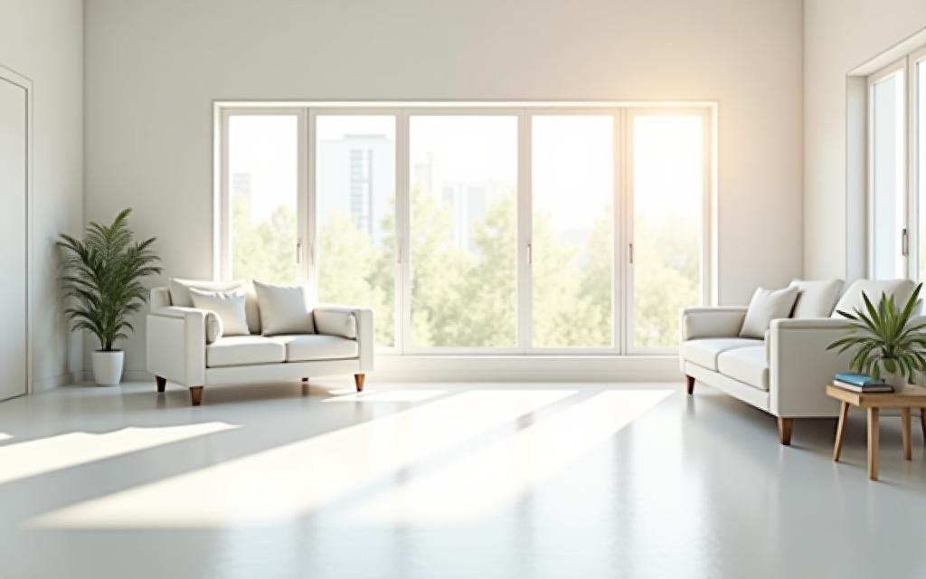 Bright, clean room with a professional cleaning service touch